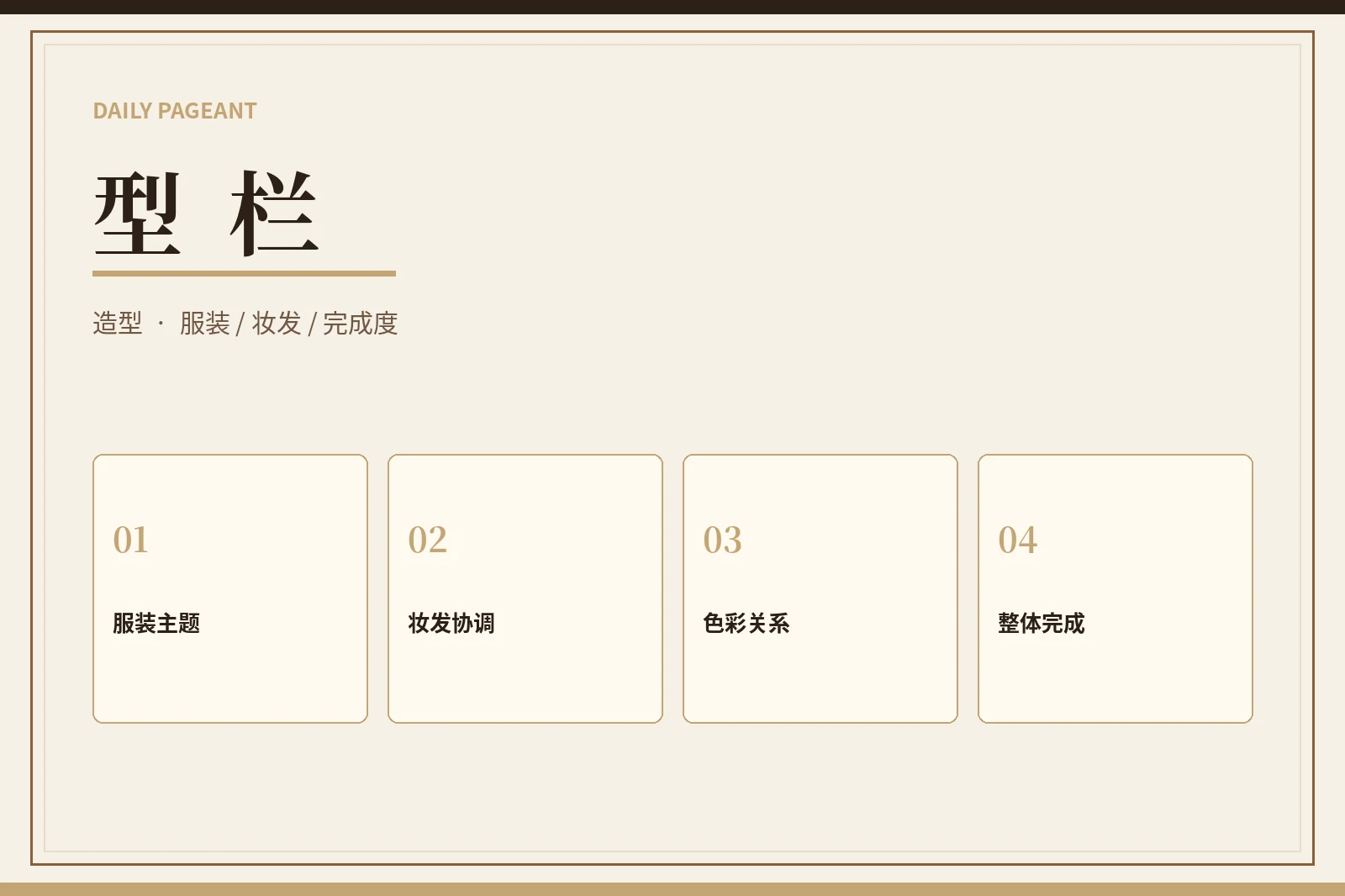 型栏服装与造型表达